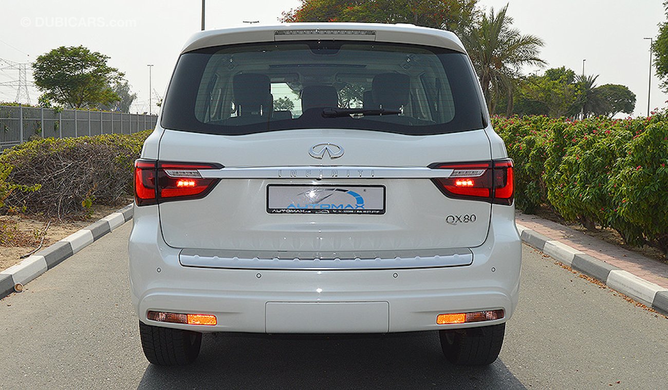 Infiniti QX80 5.6-V8 4WD, GCC, 8-Seat, 0km w/ 5Yrs or 200K km WTY + 2Yrs or 50K km SERV at Dynatrade