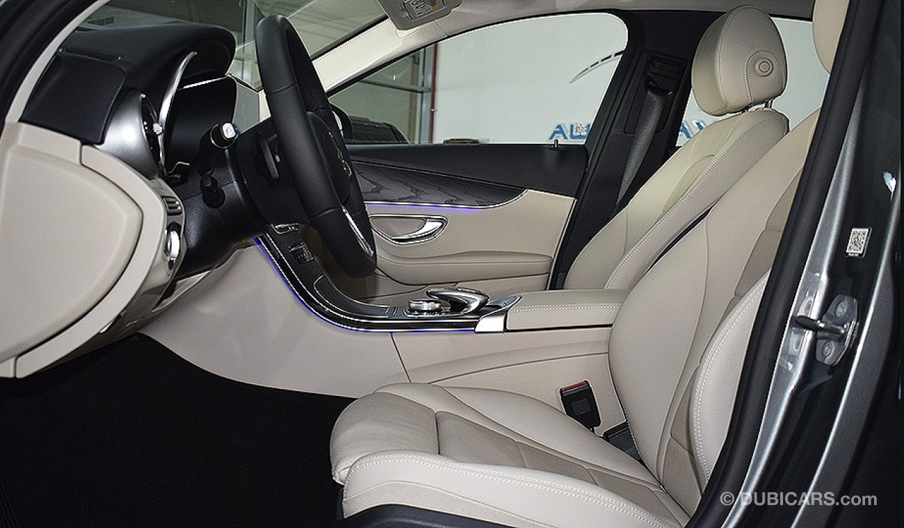 مرسيدس بنز C200 2019 AMG Sedan, GCC, 0km with 2 Years Unlimited Mileage Warranty from Dealer (SUMMER OFFER)