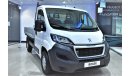 Peugeot Boxer FLATBED CHASSIS CAB 2.2L MANUAL 2018 ZERO KM GCC AGENCY WARRANTY