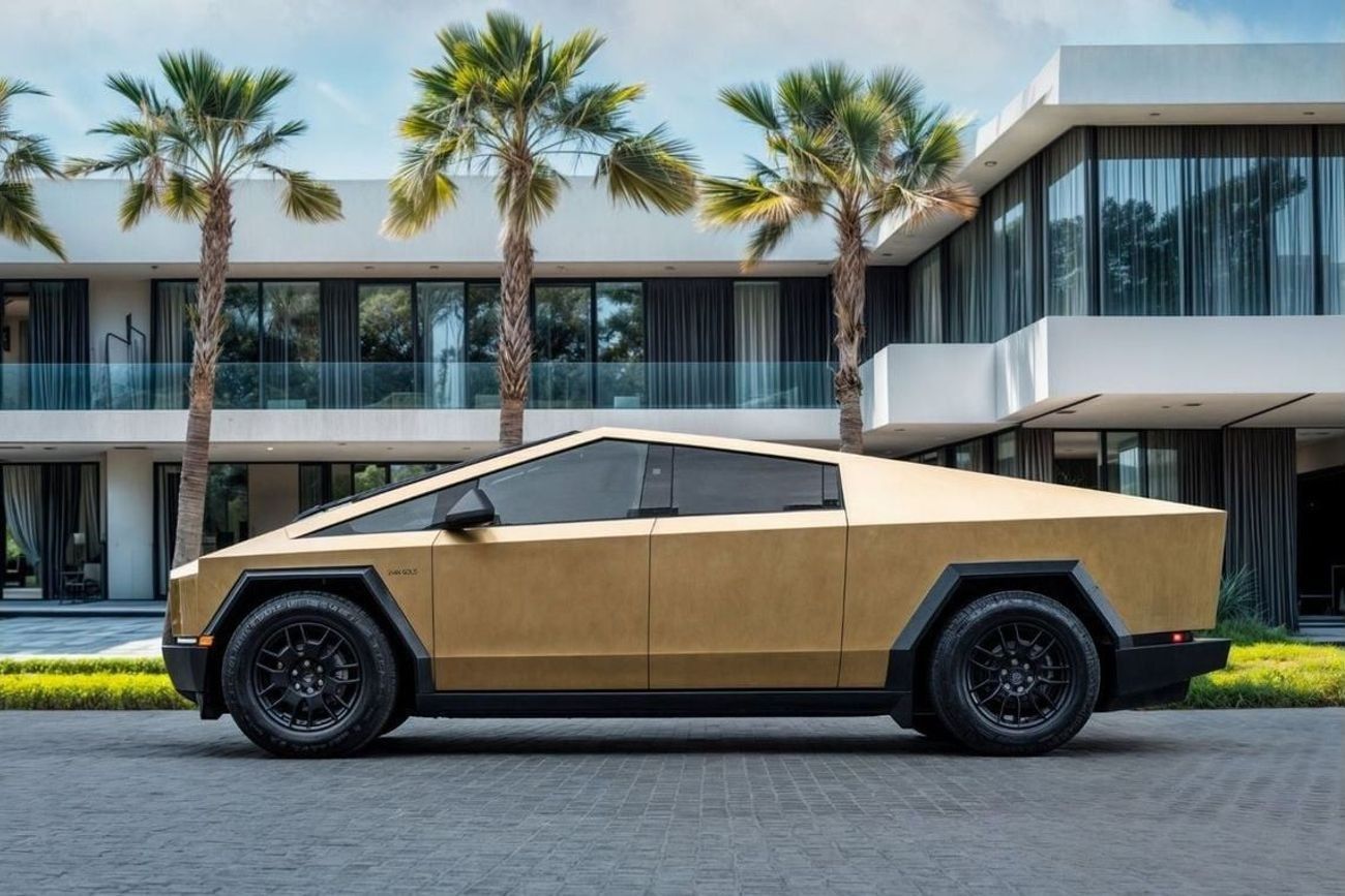 Tesla Cybertruck | 9,792 P.M | 0% Downpayment | 24 Carat Gold-Plated Cybertruck!