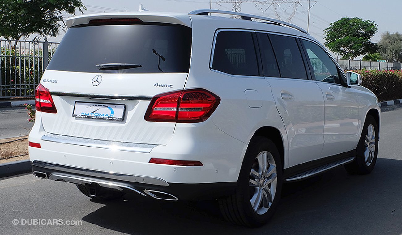 مرسيدس بنز GLS 450 2018 4Matic, 3.0L V6, 0km with 2 Years Unlimited Mileage Dealer Warranty