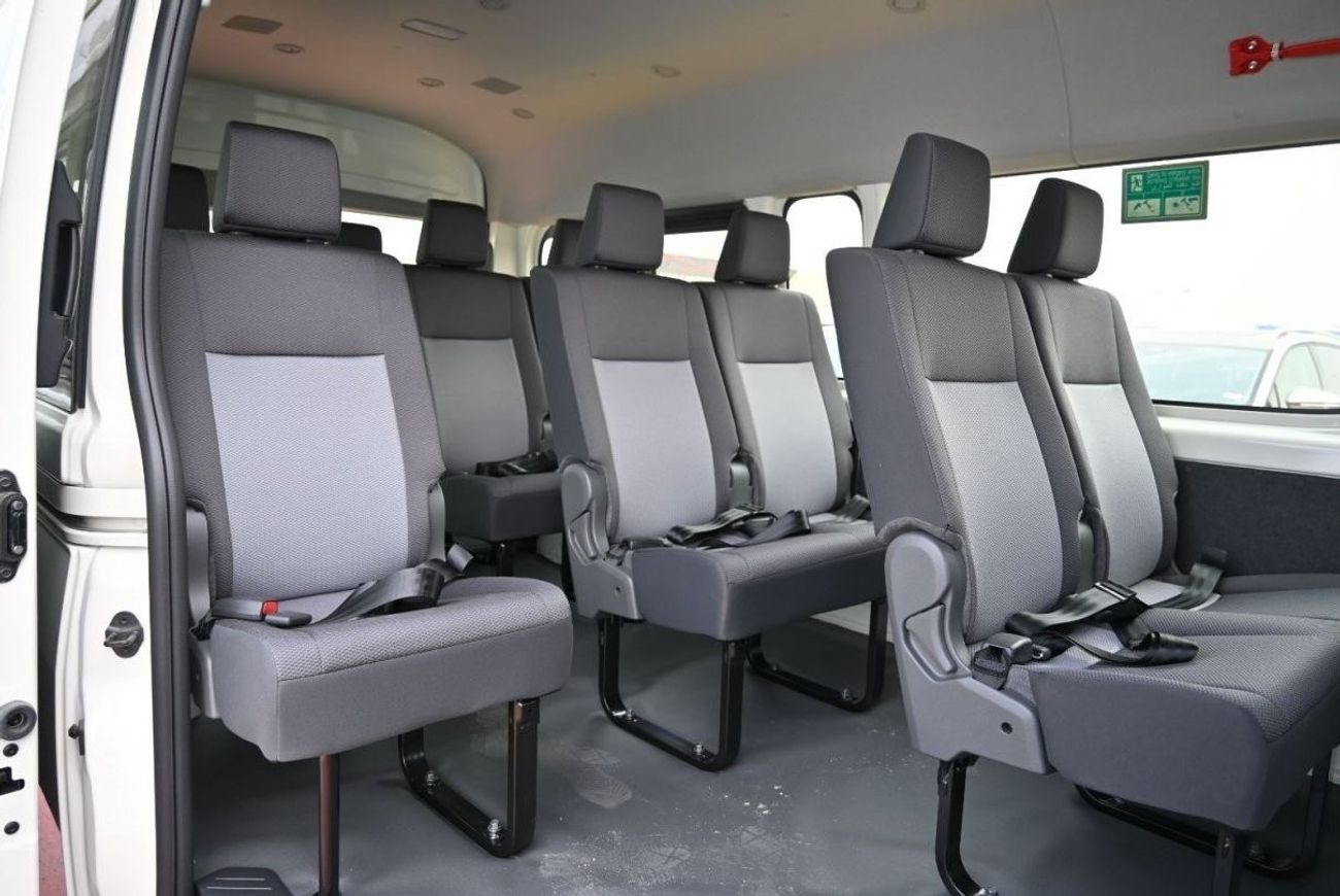 تويوتا هاياس تويوتا هايس سقف مرتفع ، 3.5 لتر بنزين ، دفع خلفي ، فان ، ناقل حركة أوتوماتيكي ، 13 مقعد ، وسائد هوائ