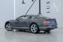 Bentley Continental GT 6.0L W12 (626 HP) 2020 Bentley W12, Warranty, Full Service History, GCC Spec, Excellent Condition, L