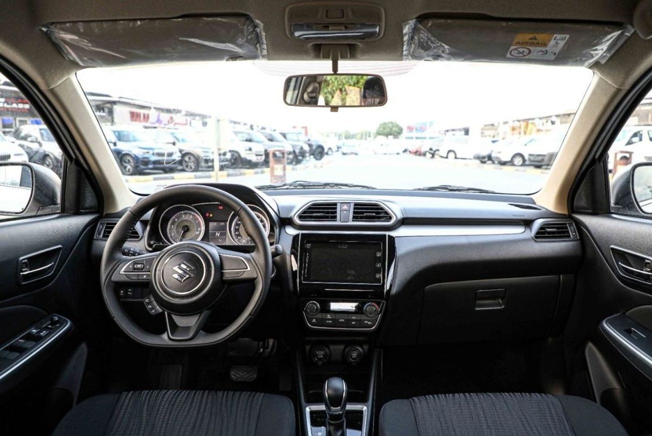 سوزوكي دزاير 2024 سوزوكي ديزاير 1.2 GLX - أبيض قطبي لؤلؤي معدني من الداخل أسود | للتصدير فقط