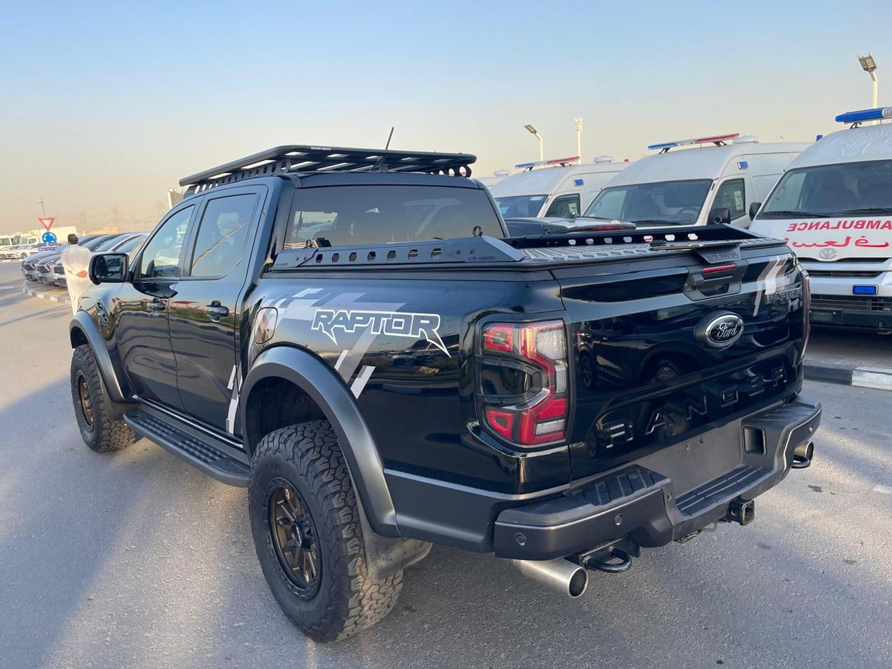 Ford Ranger Raptor Ford Ranger Raptor 2024 Model 3.0L v6 petrol Engine Colour Black push start Transmission Automatic I