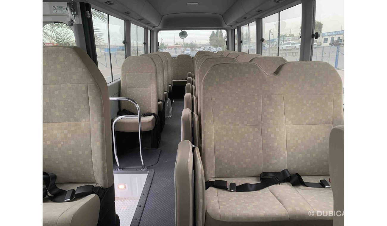 Toyota Coaster 2019 - V6 — 4200cc — DIESEL— 30 SEAT -- 2 POINT SEAT BILT -- ORIGINAL FABRIC SEAT --- AUTOMA