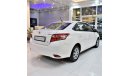 تويوتا يارس ORIGINAL PAINT ( صبغ وكاله ) Toyota Yaris SE 1.5 ( 2015 Model! ) in White Color! GCC Specs