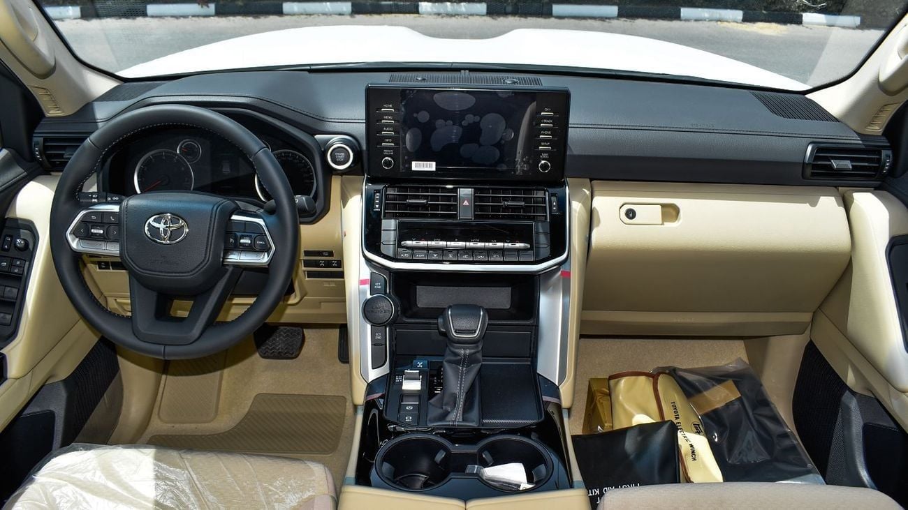 تويوتا لاند كروزر GX ECTAGR022 - 2026 Toyota LC300 - 4.0L Petrol Auto White w Beige
