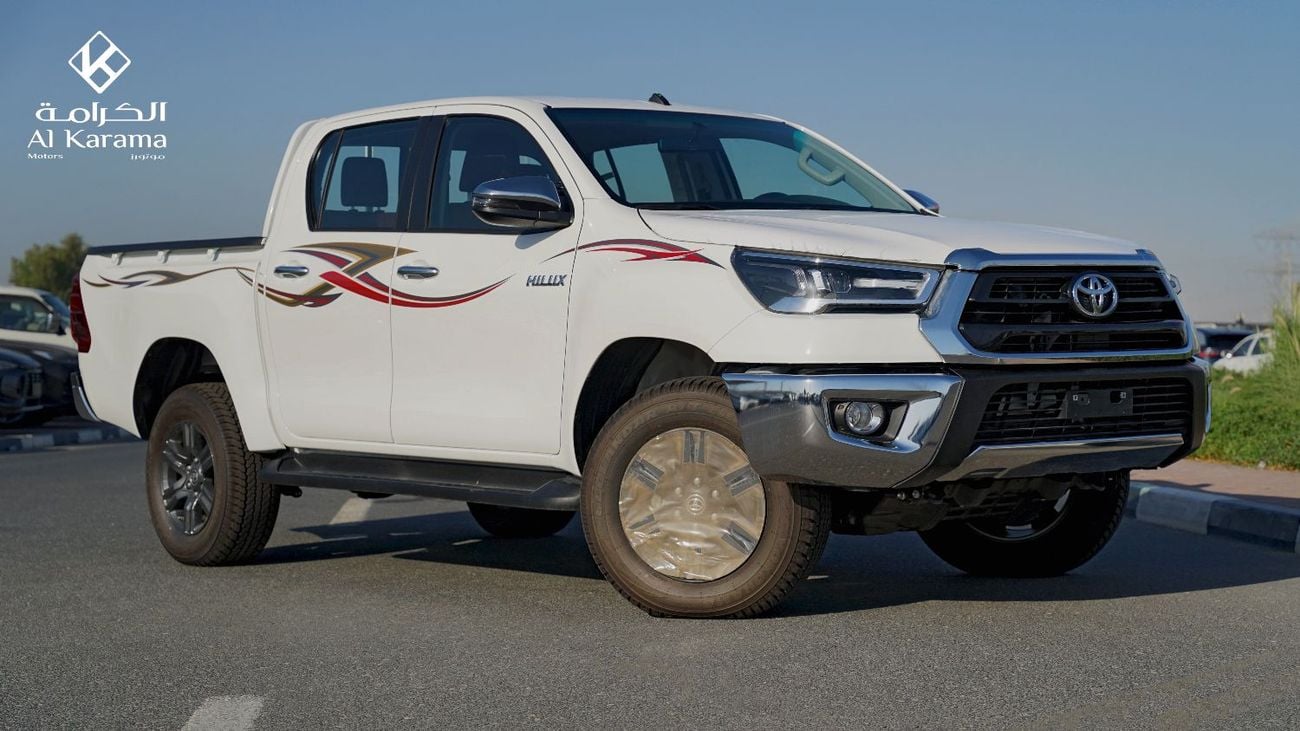 تويوتا هيلوكس GLX SR5 - 2.7L Petrol Engine with Automatic Transmission - Bed Liner - 4x4 - Rear Camera