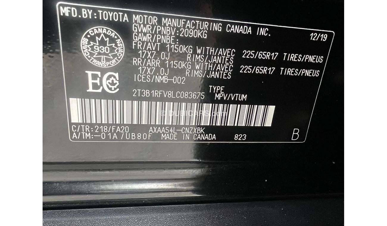 Toyota RAV4 2020 LE AWD LEATHER SEATS 4x4 USA IMPORTED