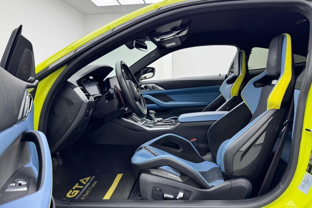 بي أم دبليو M4 Competition 3.0L 2021 BMW M4 Competition, Warranty, Carbon Fiber Package, Very Low Kms