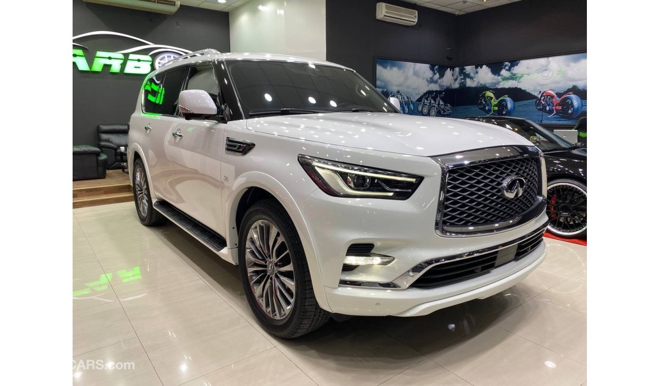 إنفينيتي QX80 INFINITY QX80 2019 GCC CAR CLEAN CONDITION FOR ONLY 189K AED WITH INSURANCE AND REGISTRATION