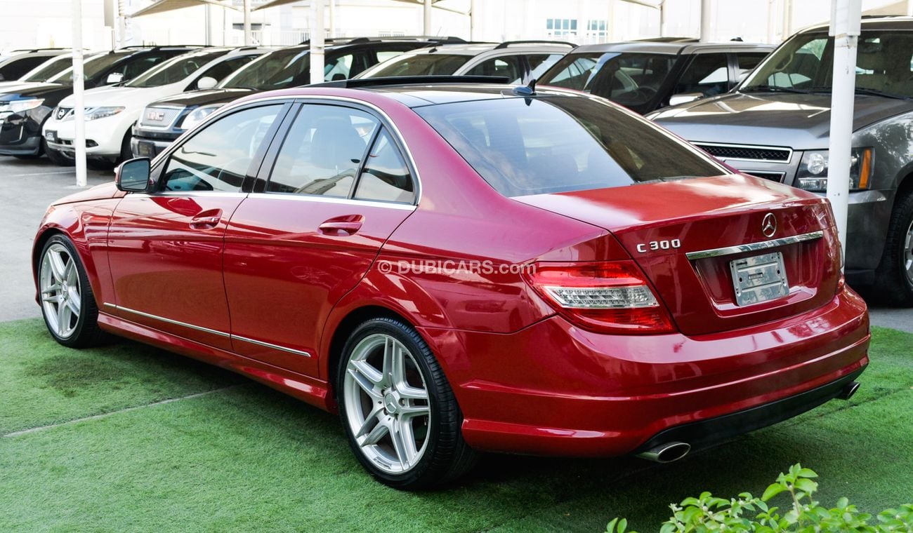 Mercedes Benz C300 C300 2009 model red color imported number one panorama leather and cruise control