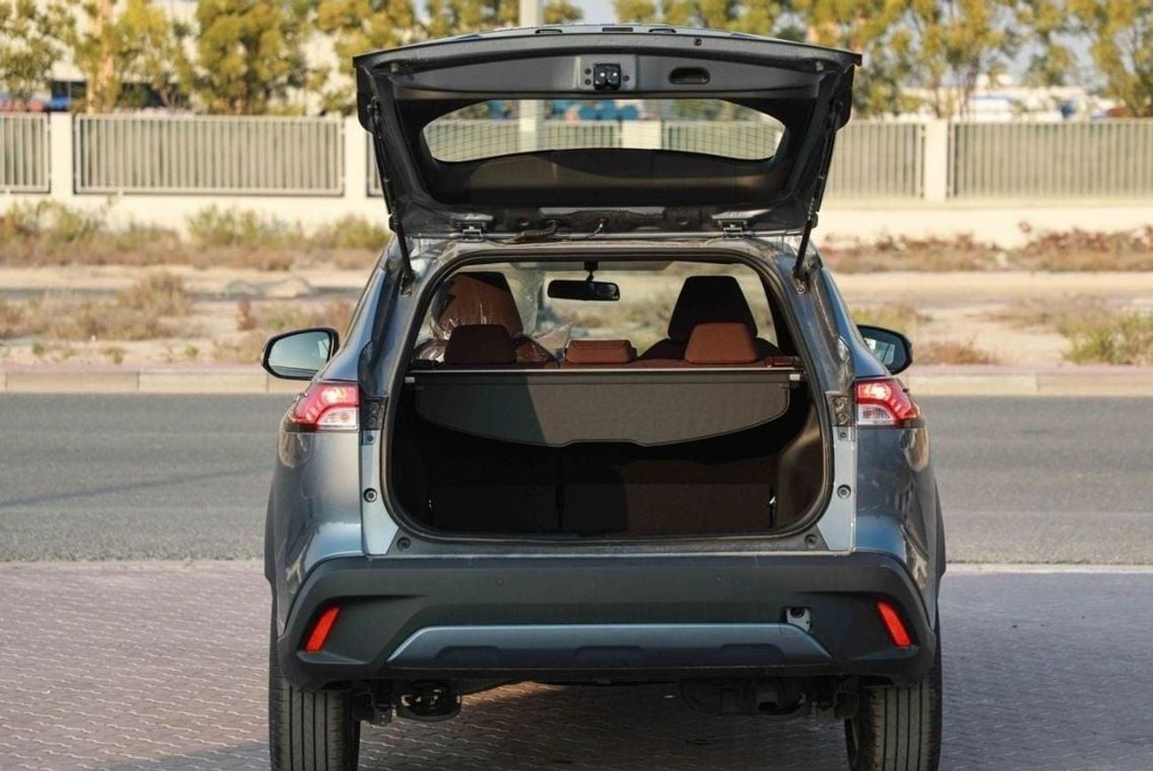 تويوتا كورولا كروس 2024 TOYOTA COROLLA CROSS 1.8 Hybrid MID - Celestite Gray Me inside RED | Export Only