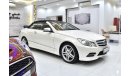 Mercedes-Benz E 350 EXCELLENT DEAL for our Mercedes Benz E350 Convertible ( 2013 Model ) in White Color Japanese Specs