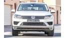 Volkswagen Touareg SEL Full option GCC 2016 AED 2,290 P.M with 0% D.P under warranty till 28/08/2021