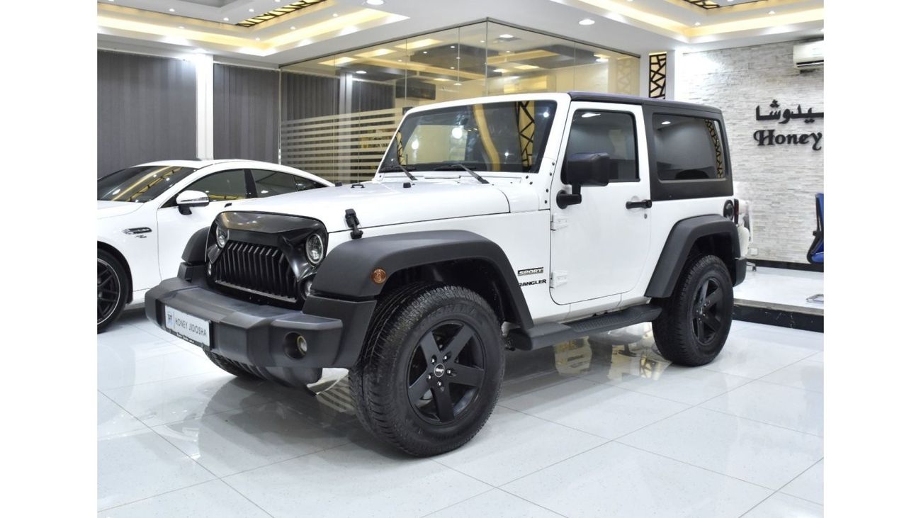 Jeep Wrangler EXCELLENT DEAL for our Jeep Wrangler Sport ( 2014 Model ) in White Color GCC Specs