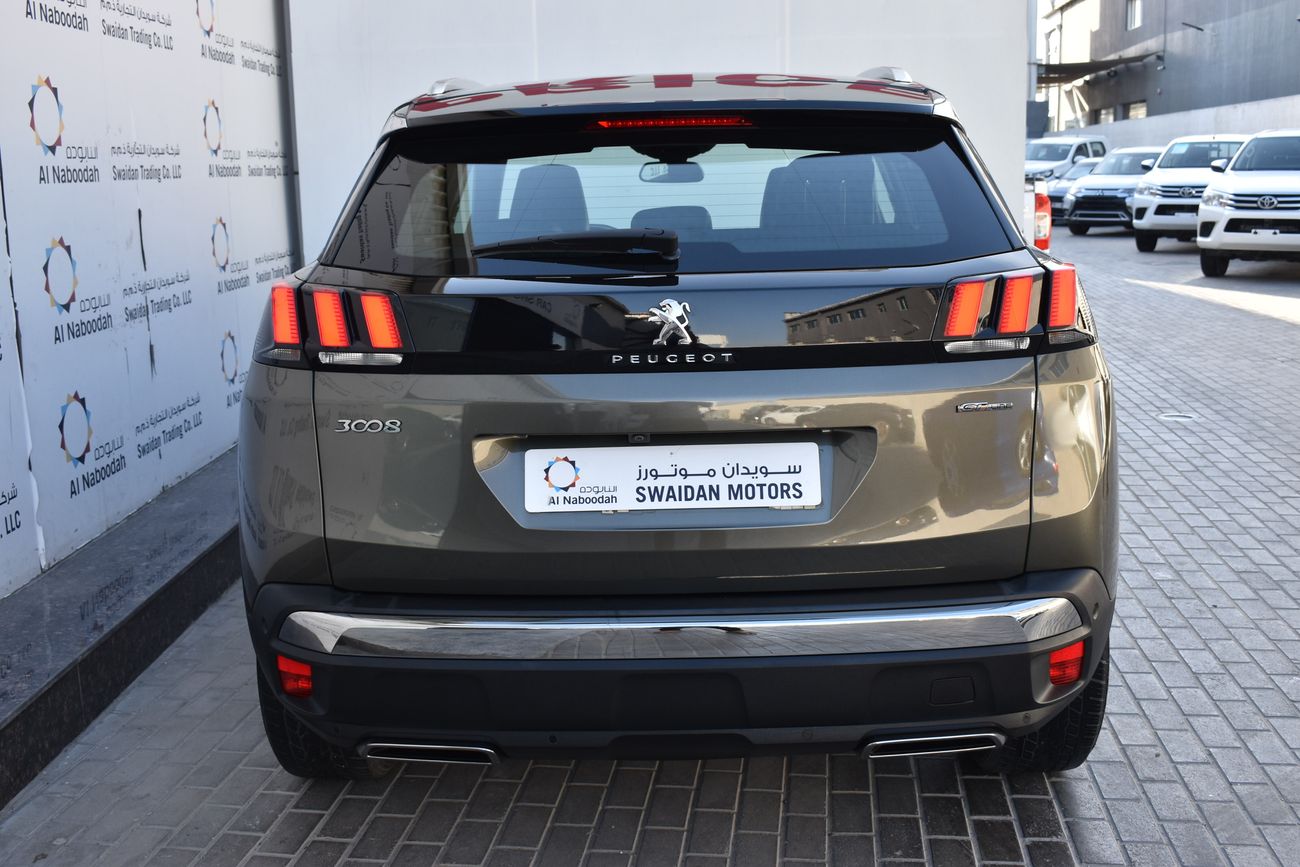 Peugeot 3008 AED 1199 PM | 1.6 TC AT GT LINE GCC MANUFACTURER WARRANTY 2026 OR 100K KM