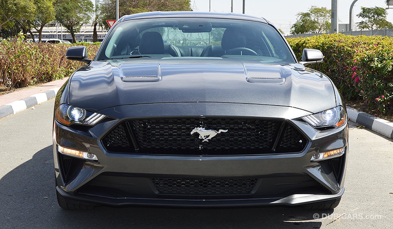 Ford Mustang 2019 GT Premium, 5.0 V8 GCC, 0km w/3Yrs or 100K km WTY + 60K km SERV # Digital Cluster, Carbon Fiber