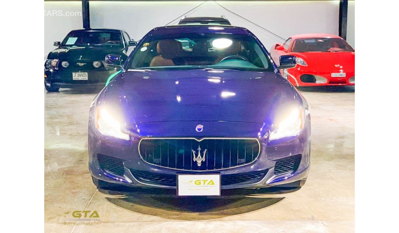 مازيراتي كواتروبورتي 2016 Maserati Quattroporte, Maserati Warranty+Service Contract, Service history, GCC, Low Kms