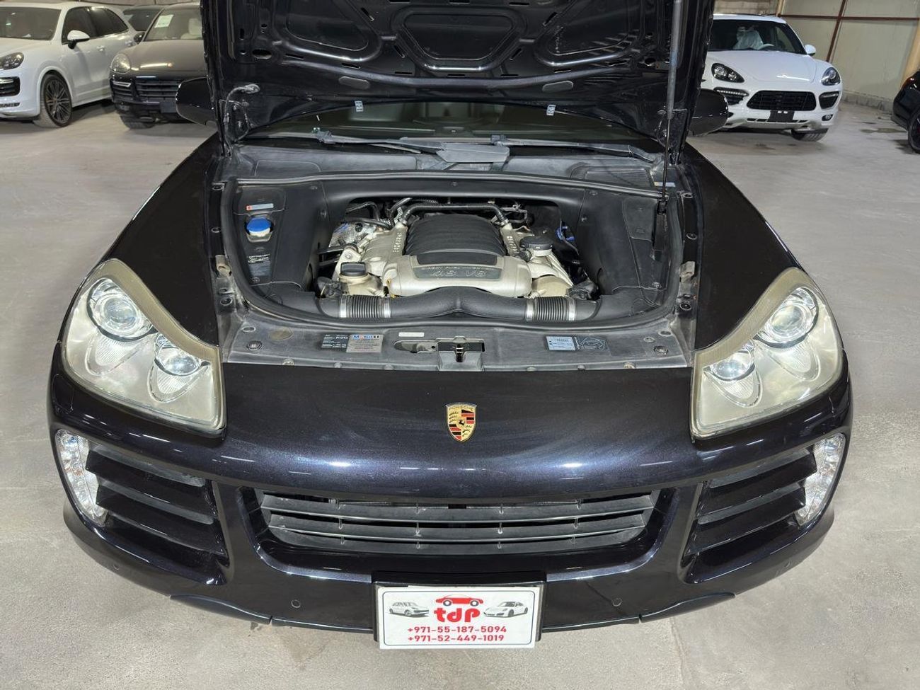 بورش كايان S 2008 4.8L | BASALT BLACK METALLIC | SUNROOF | TECHART 22 INCH WHEELS