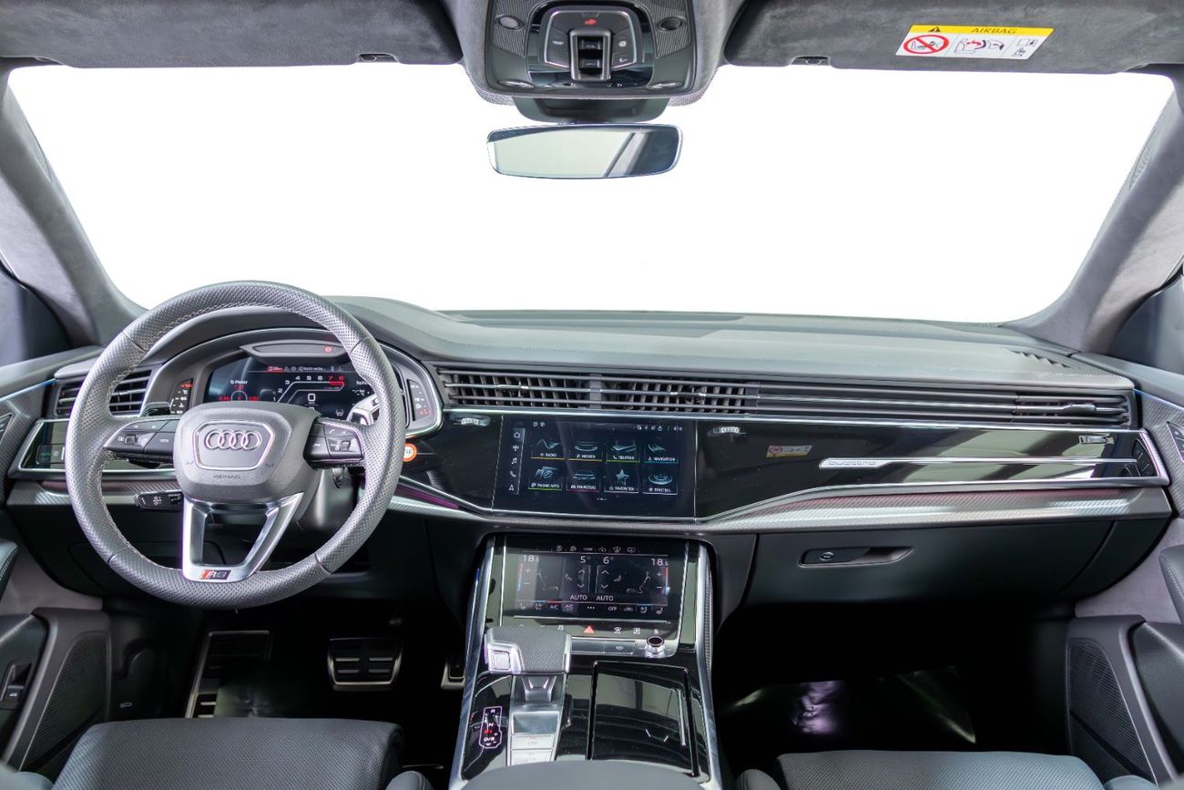 Audi RS Q8 TFSI quattro 4.0L Black On Black-Al Nabooda Warranty andService Contract-Special Order-Carbon Cerami