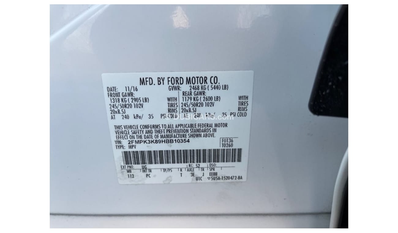 Ford Edge SE Ford Edge MODEL 2017   full option Excellent Condition