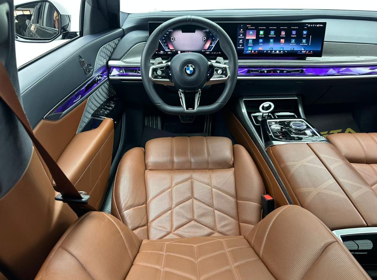 بي أم دبليو 760i 2024 BMW 760i xDrive M-Sport, 2028 BMW Warranty and Service Pack, BMW Service History, GCC