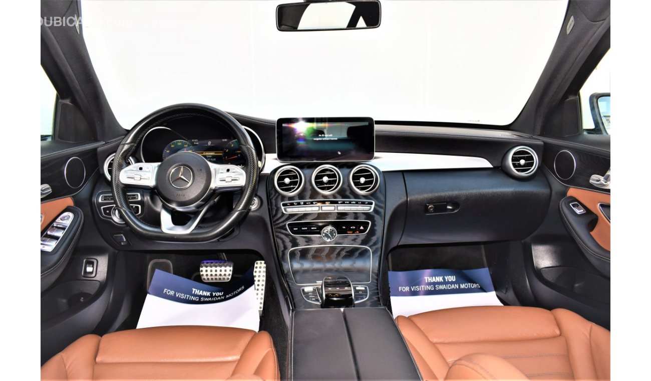Mercedes-Benz C 200 AED 2399 PM | 2.0L C-200 AMG KIT GCC DEALER WARRANTY