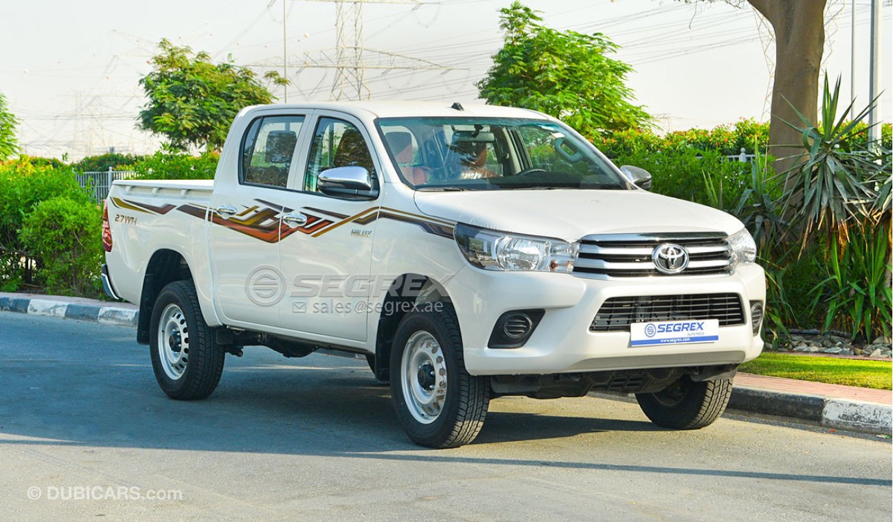 Toyota Hilux 4WD DC 2.7 Petrol Power Option - اسود متوفر