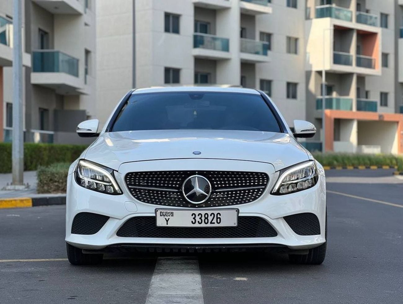 Mercedes-Benz C 300 Luxury 2.0L // 2019 //  High Option With AMG Kit ,  Sunroof , Car Play , Very Good Condition