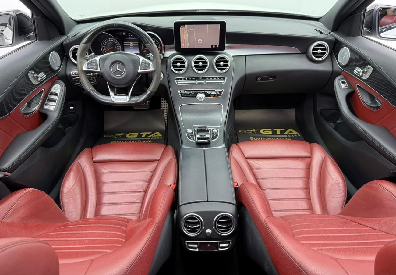 مرسيدس بنز سي 43 ايه ام جي 2017 Mercedes C43 AMG 4matic, Service Contract Deutsche, Full Service History, GCC