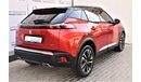Peugeot 2008 AED 1519 PM | 1.2L GT TURBO GCC AGENCY WARRANTY UP TO 2026 OR 100K KM