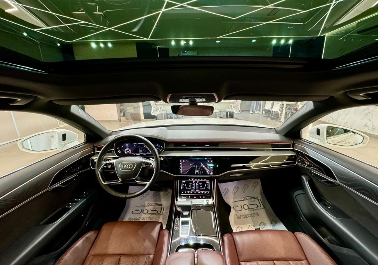 أودي A8 L 60 TFSI Quattro 4.0L (454 HP) AMAZING VIP AUDI A8 TFSI V6 || F.S.H || GCC || EXCELLENT PERFORMANCE