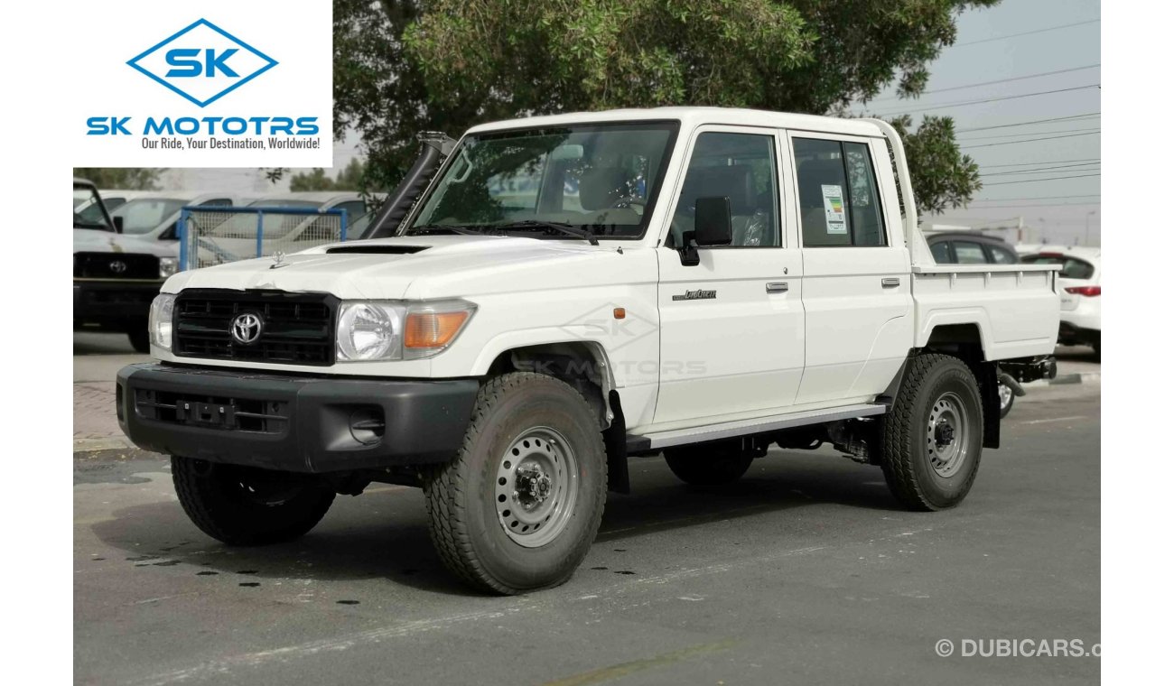 تويوتا لاند كروزر بيك آب 4.5L V8 Diesel, 16" Tyre, Front Window Defrost Control, Dual Airbags, Fabric Seats (CODE # LCDC03)