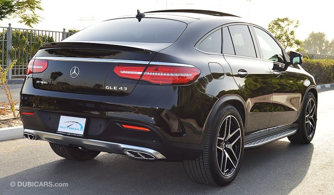 Mercedes-Benz GLE 43 AMG 2019, 3.0L V6 GCC, 0km with 2 Years Unlimited Mileage Dealer Warranty