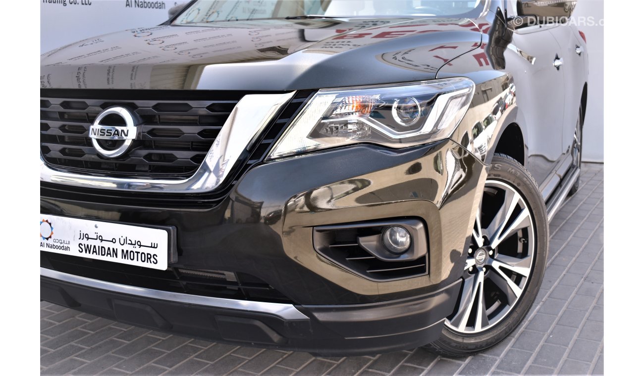 Nissan Pathfinder AED 2150 PM | 0% DP | 3.5L SL FULL OPTION V6 4WD 2018 GCC WARRANTY