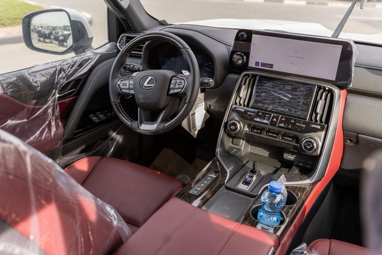 Lexus LX 700h 2025 LEXUS LX700h 3.5L TURBOSPORT HYBRID WHITE / MAROON