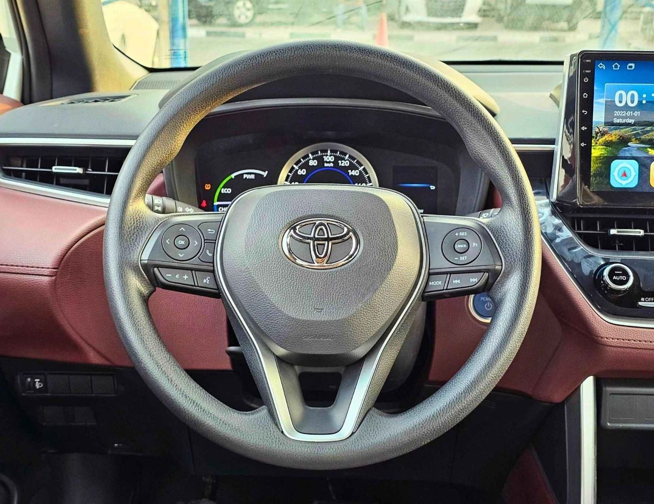 Toyota Corolla Cross HYBRID /1.8L  A/T / FULL OPTION / SUNROOF, LEATHER/ 17" ALLOY WHEELS/CODE#XLE