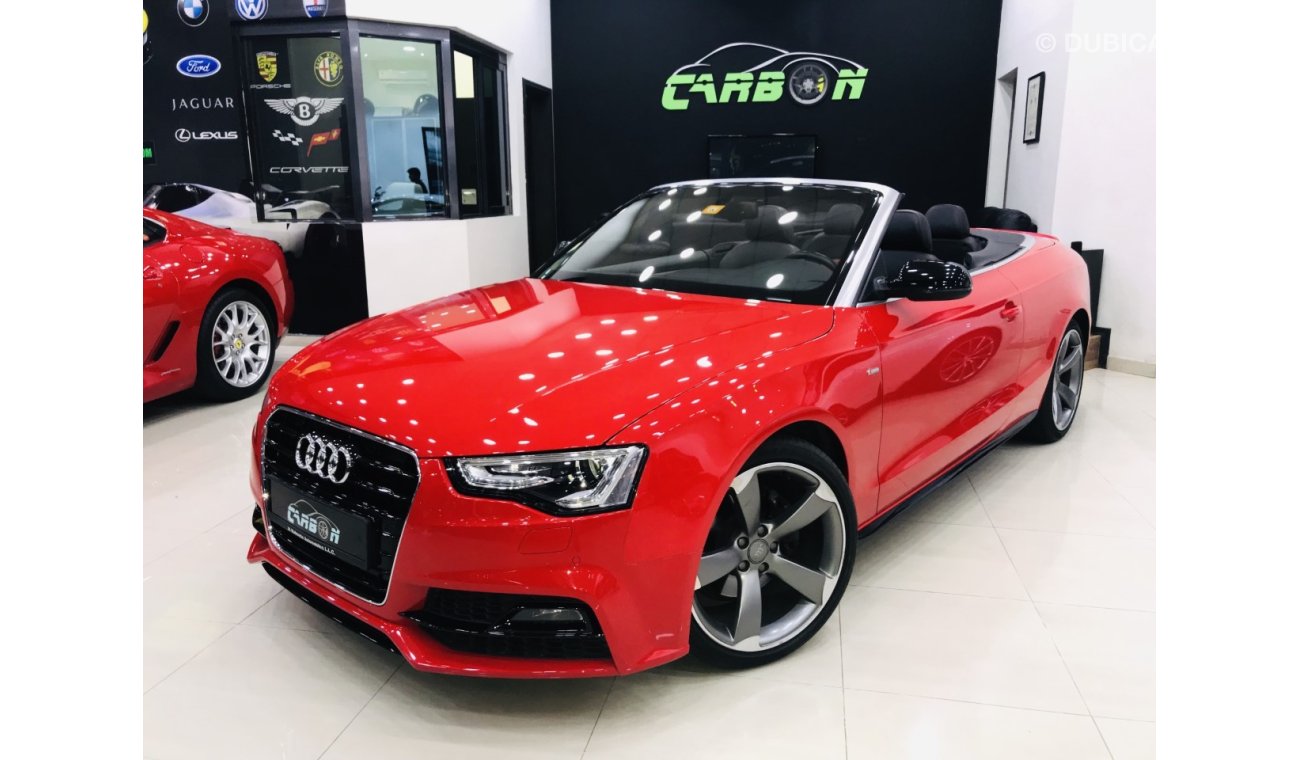 Audi A5 35TFSI CONVERTIBLE S LINE - 2016 - GCC - ONE YEAR WARRANTY - ( 1,380 AED PER MONTH )