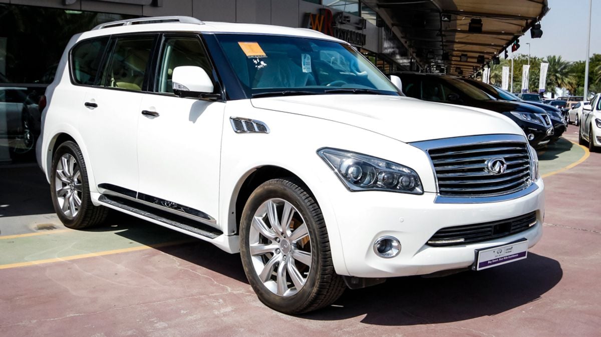 Infiniti QX56 for sale AED 183,500. White, 2013