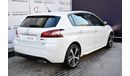 Peugeot 308 AED 639 PM | 1.6L GT LINE GCC DEALER WARRANTY