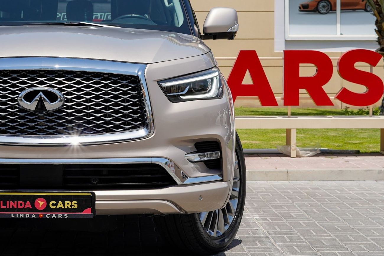 Infiniti QX80 Luxe 7st Infiniti QX80 2020 (7 SEATERS) GCC under Warranty with Flexible Down-Payment/ Flood Free.