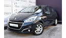 Peugeot 208 AED 459 PM | 1.6L ACTIVE GCC AGENCY WARRANTY UP TO 2024 OR 100K KM
