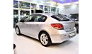 شيفروليه كروز ORIGINAL PAINT ( صبغ وكاله ) Chevrolet Cruze LT Hatchback 2013 Model!! in Silver Color! GCC Specs