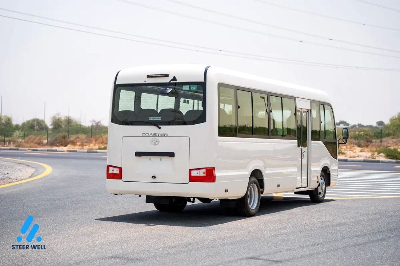 Toyota Coaster BUS 2025 | 23-Seater Bus 4.0L Diesel RWD GCC Specs Full Option White | Contact Now