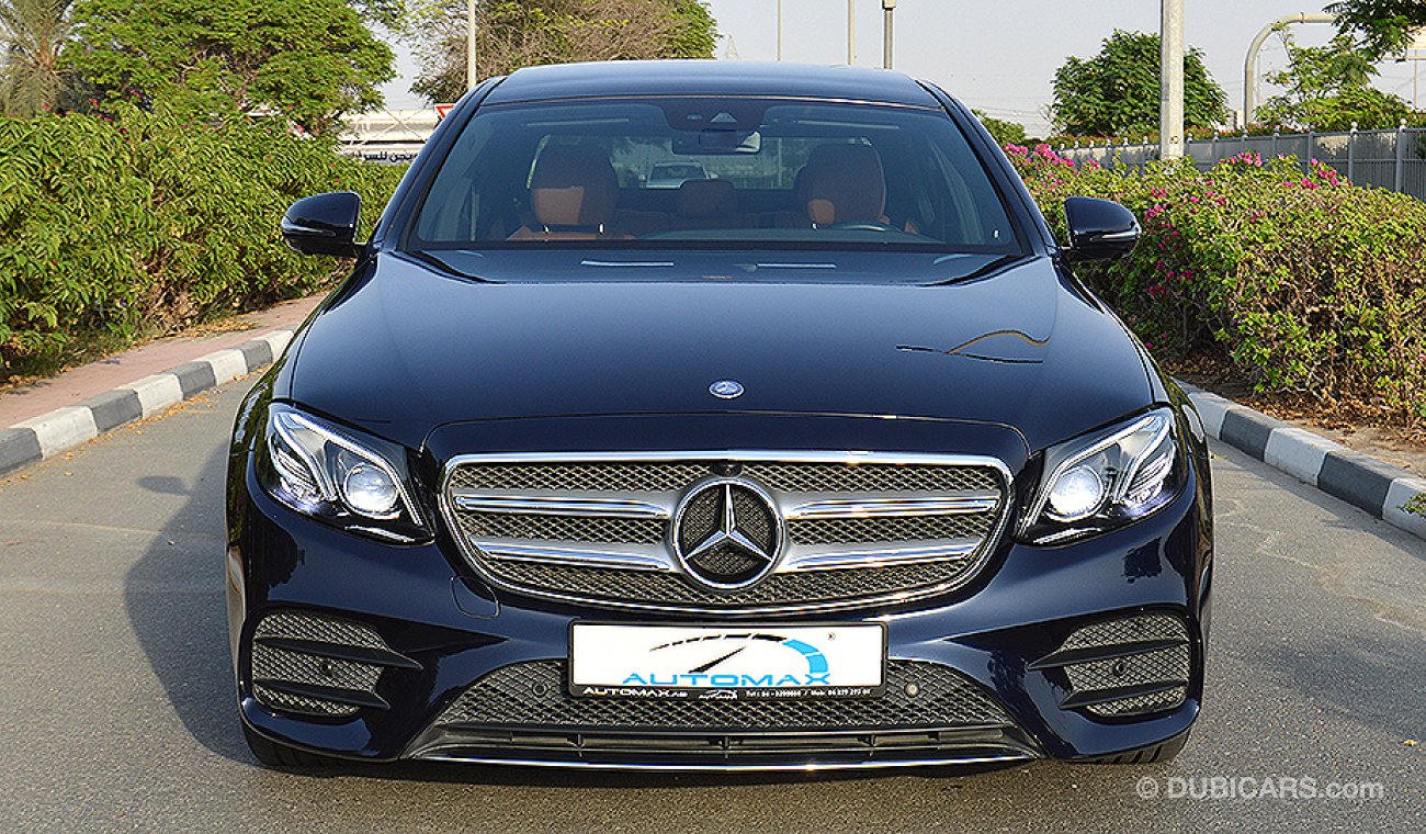 Mercedes-Benz E 400 AMG 4MATIC, 3.0L V6 GCC Specs w/ Gargash Warranty until 2021 and Gargash Service until 60,000km