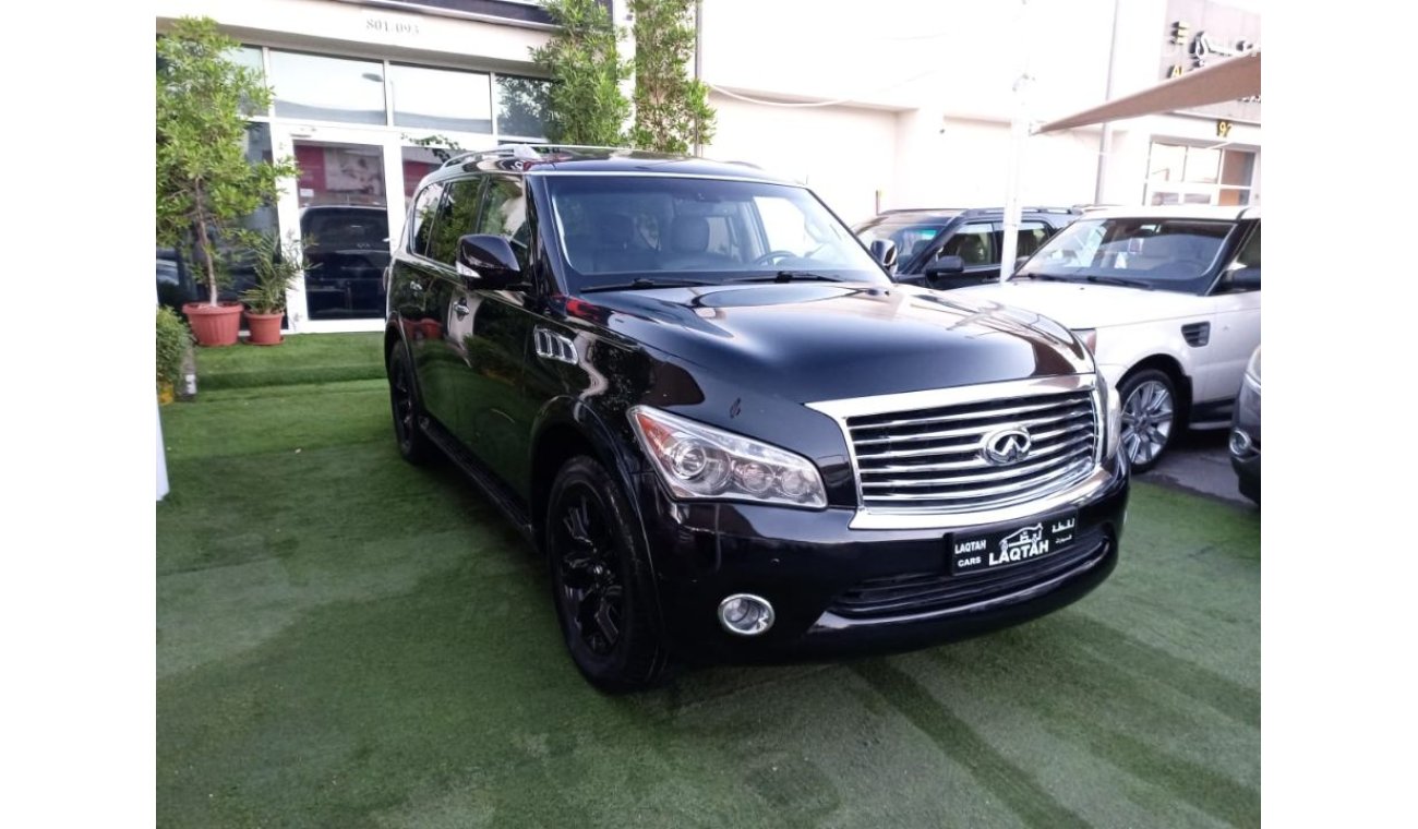 إنفينيتي QX56 وارد رقم واحد فتحة جلد حساسات رنجات مثبت سرعة خمس  كاميرا لا تحتاج إلى مصاريف بحالة ممتازة