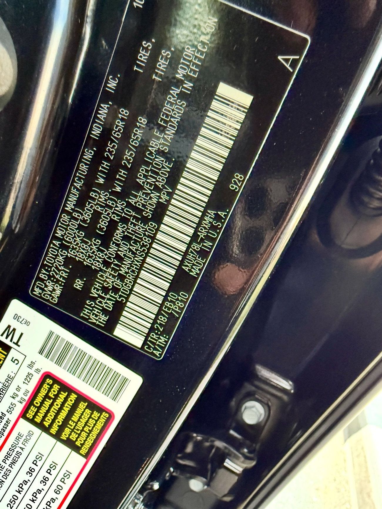 Toyota Highlander Highlander xle Hybrid AWD