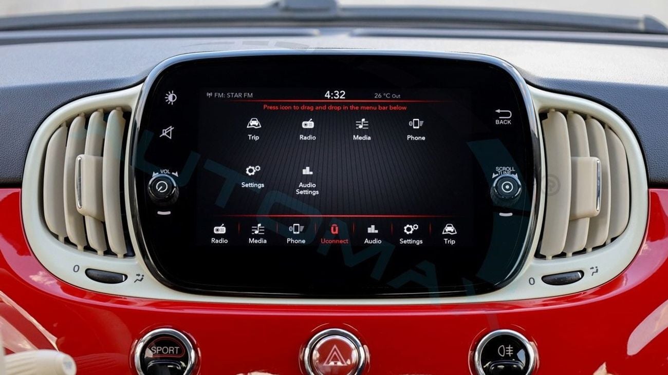 Fiat 500 (For Export , НА ЭКСПОРТ) 1.4L FWD GCC 2024 Без пробега